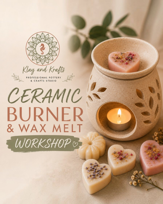 Ceramic Burner & Wax Melt Workshop - Sunday 13th September