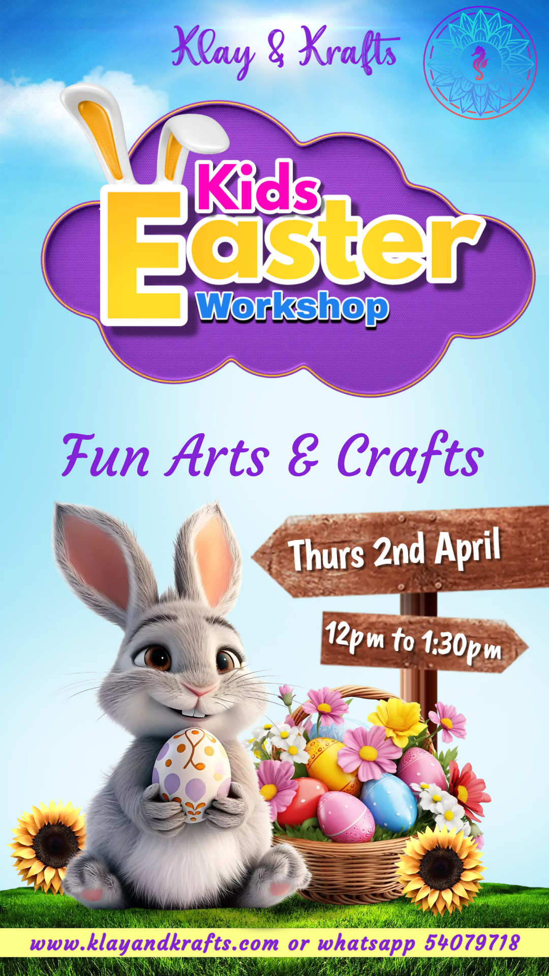 Kids Easter Workshop - Thur 2nd April 26
